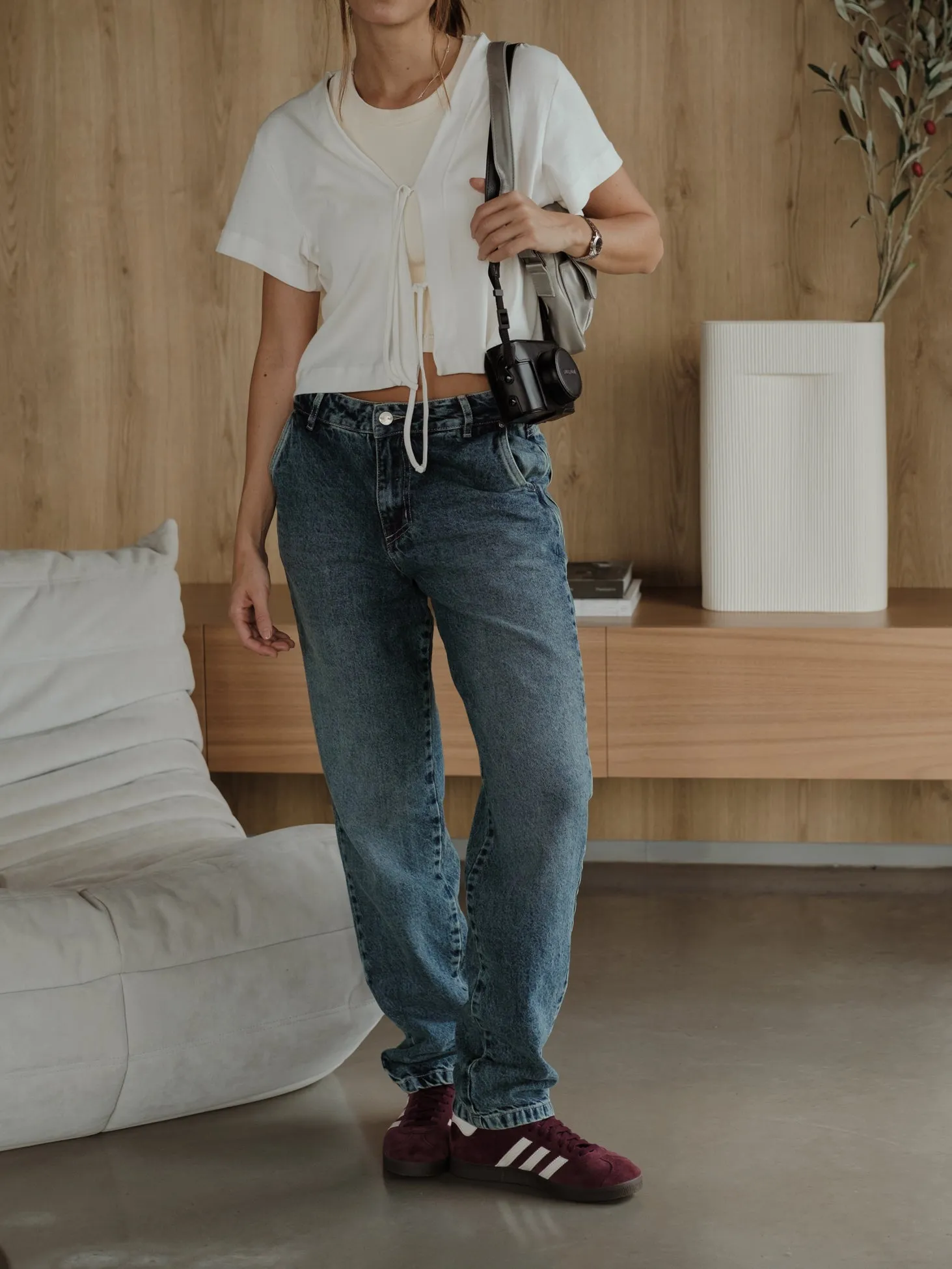STRAIGHT LEG JEAN  - OCEAN BLUE