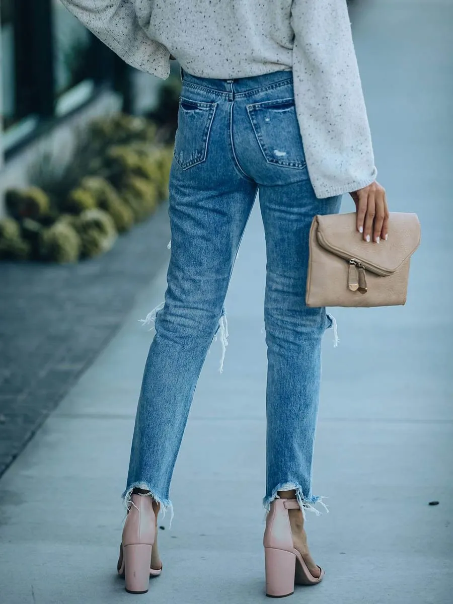 Stunncal Denim Zerrissene Ripped Jeans
