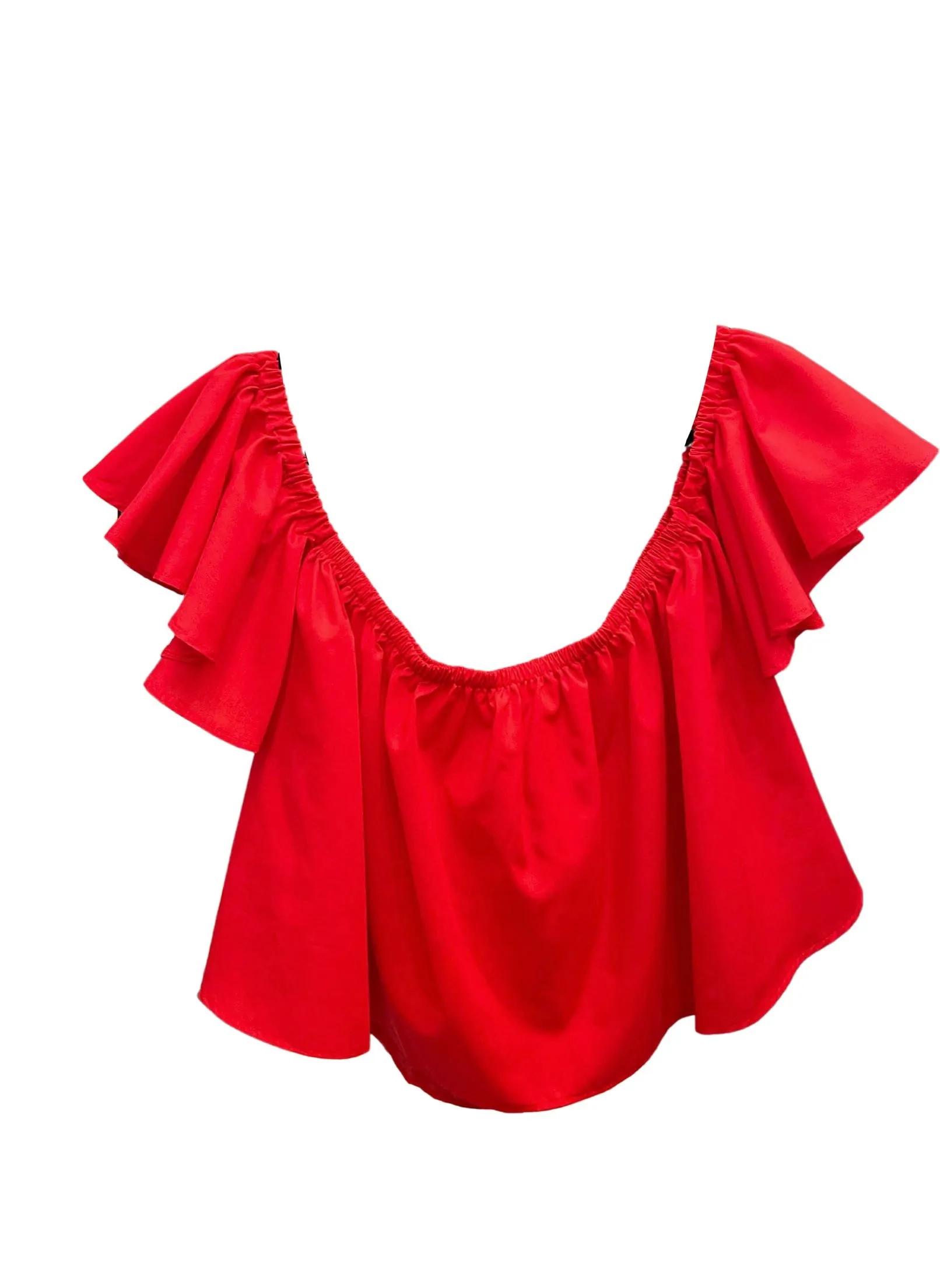 SULYVETTE DÍAZ - Isabella Top Off-the-Shoulder Blouse with Ruffled Sleeves (More colors available)