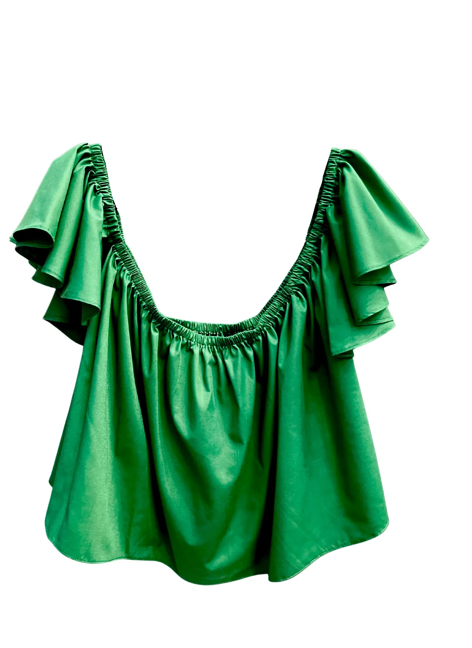 SULYVETTE DÍAZ - Isabella Top Off-the-Shoulder Blouse with Ruffled Sleeves (More colors available)