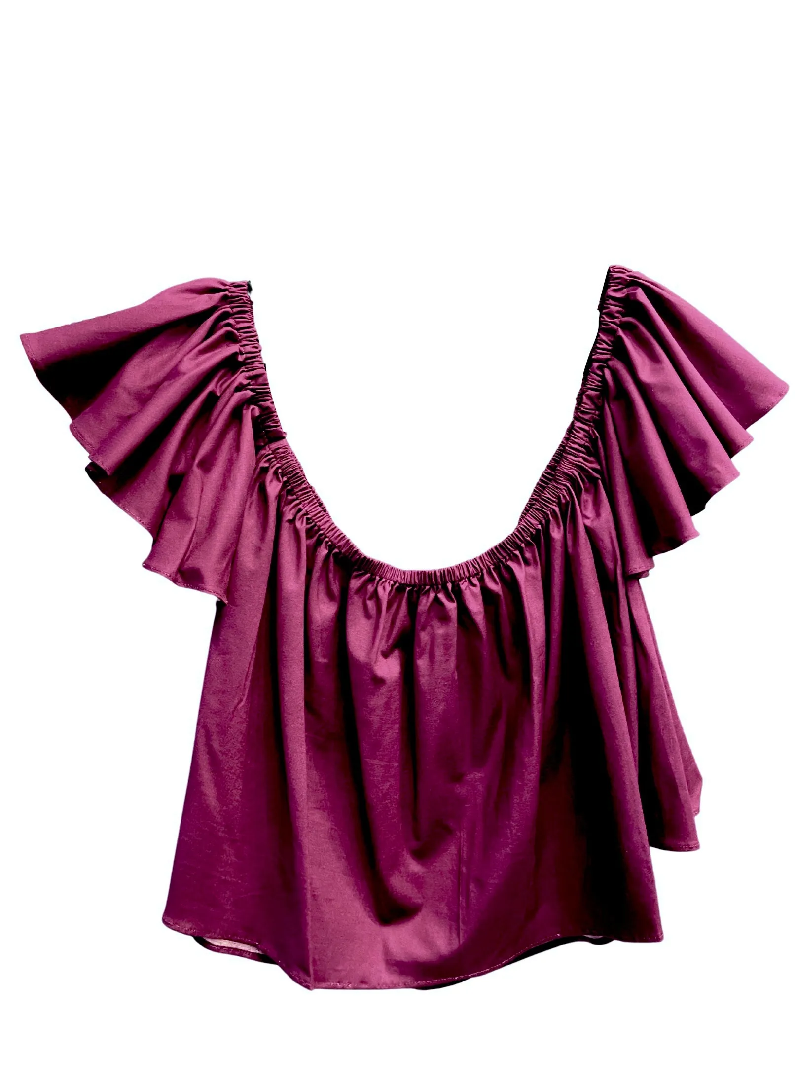 SULYVETTE DÍAZ - Isabella Top Off-the-Shoulder Blouse with Ruffled Sleeves (More colors available)