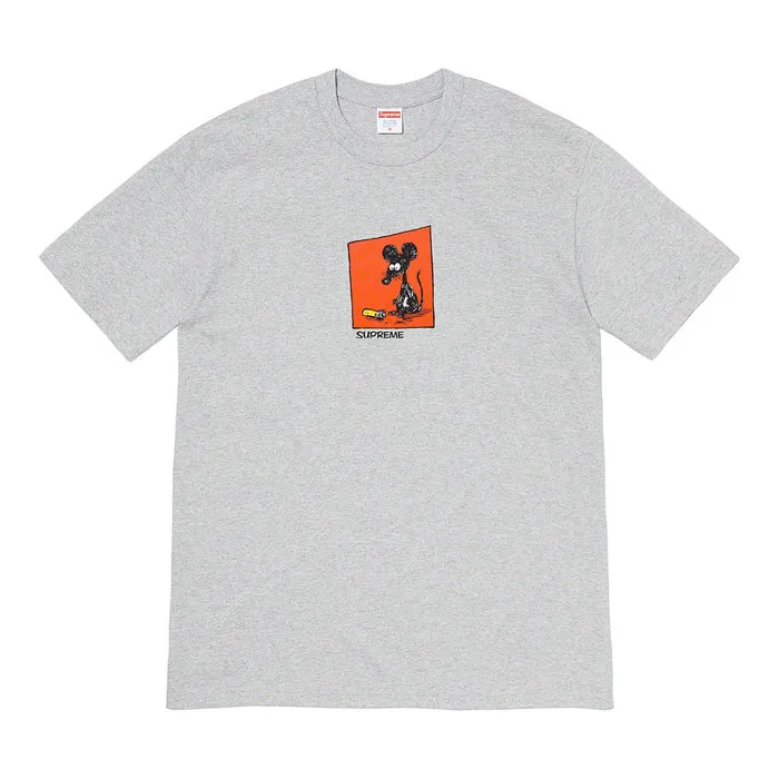 Supreme Mouse Tee- Heather Grey