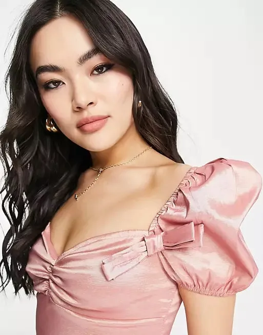 Sweatheart Neck Crop Top - UK12