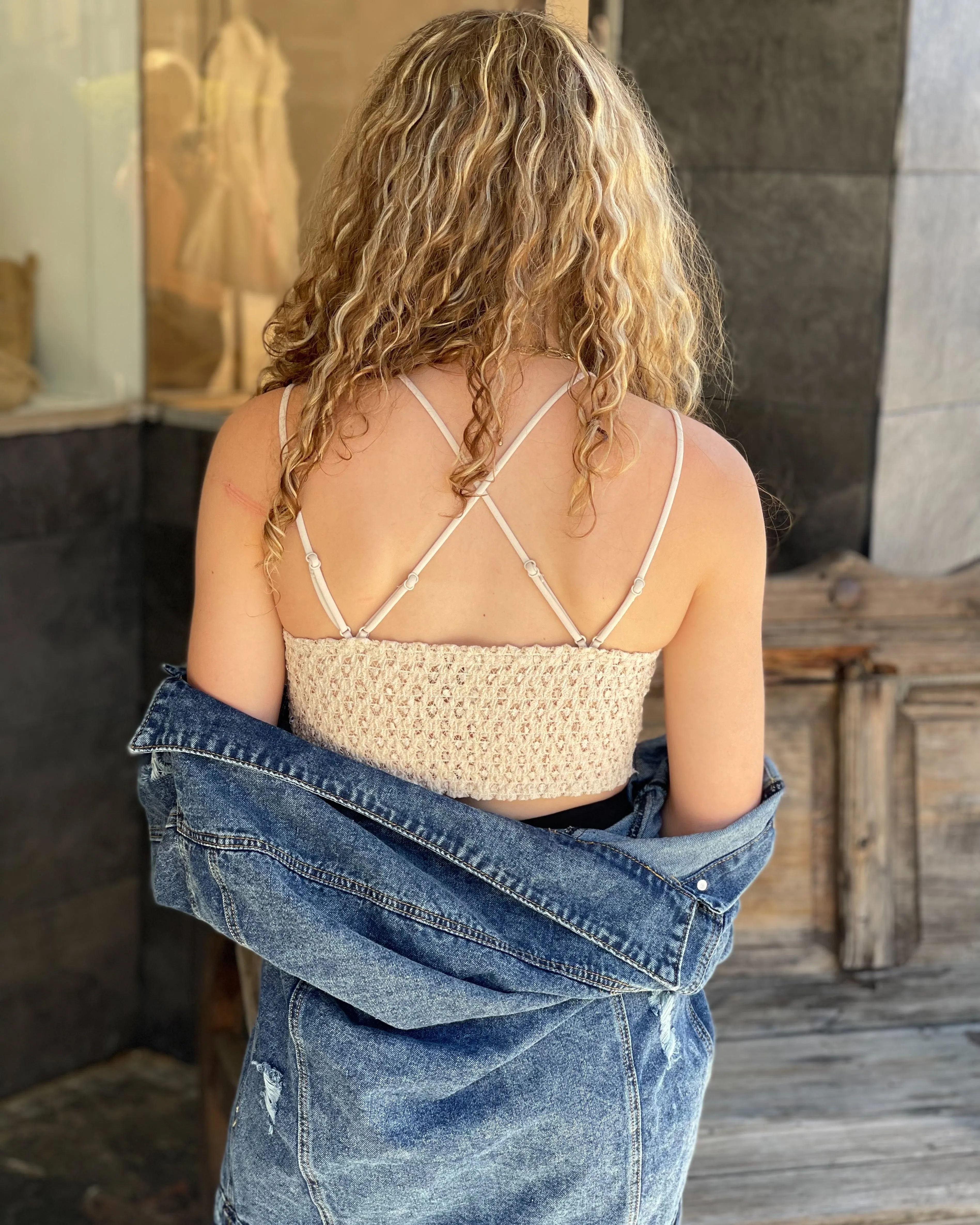 SWEET AS ROSES LACE CROCHET BRALETTE - 6 COLORS