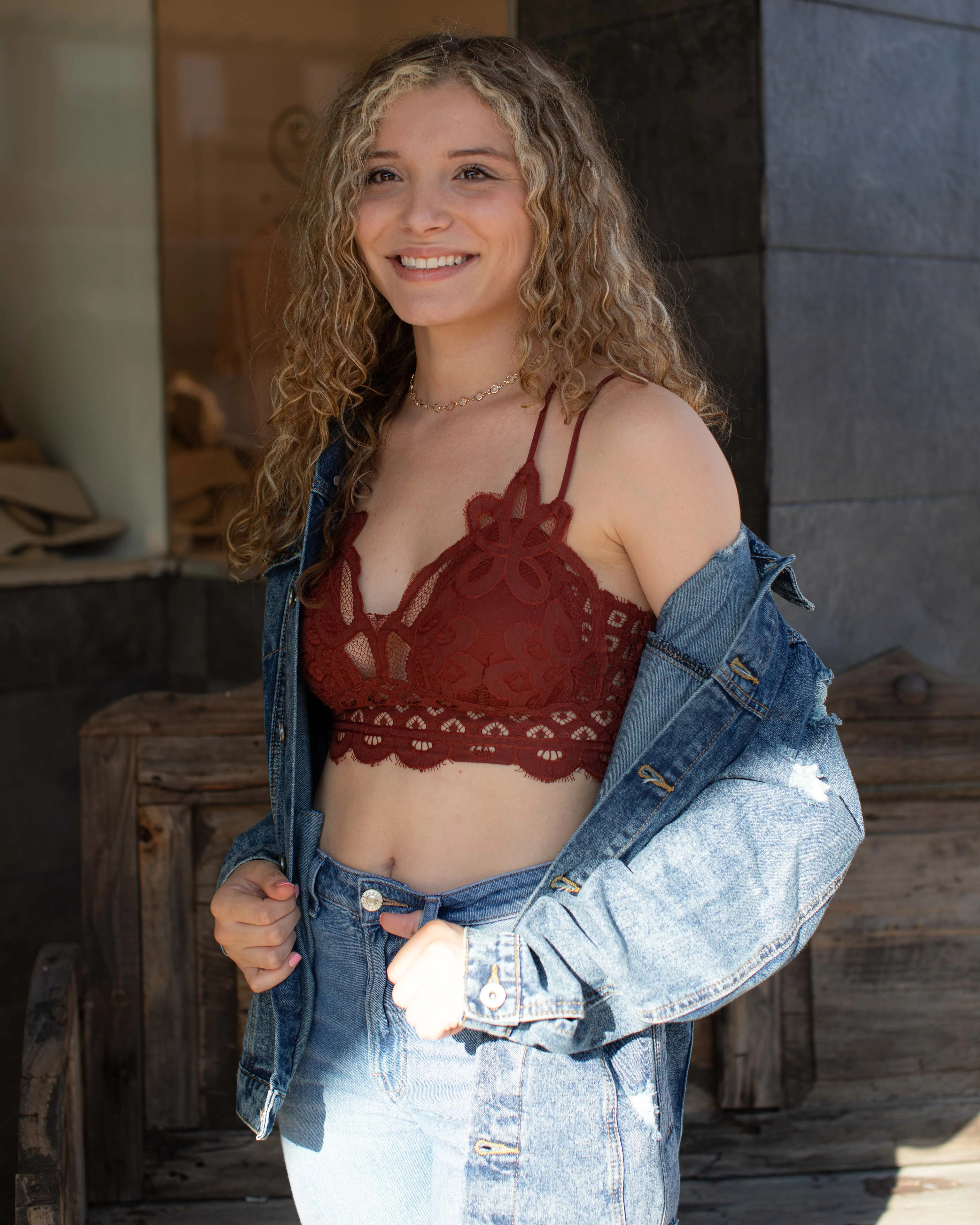 SWEET AS ROSES LACE CROCHET BRALETTE - 6 COLORS