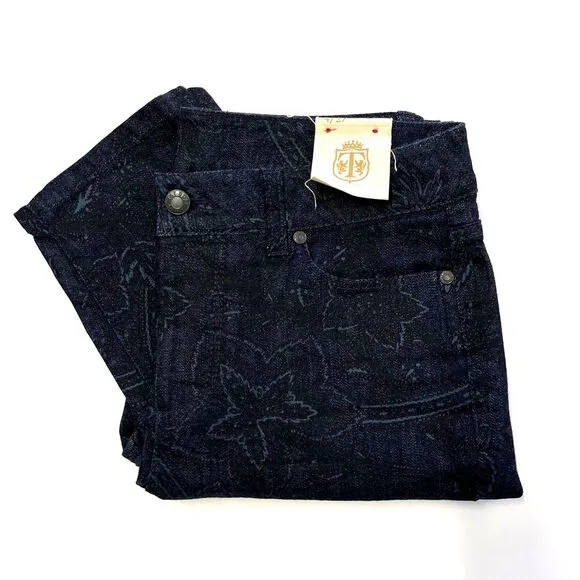 Talbots Heritage Slim Ankle Womens Patterned Skinny‎ Jeans, Talbots Dark 482