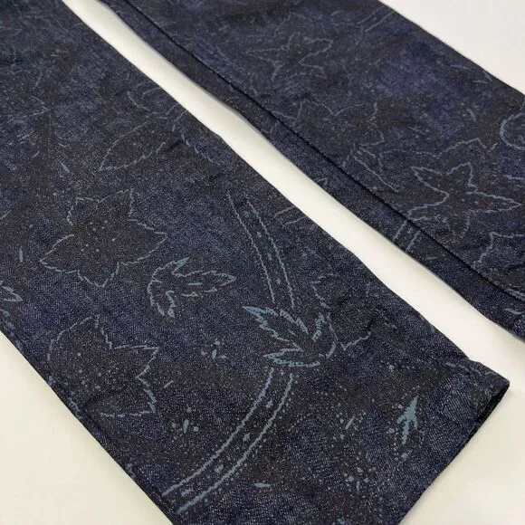 Talbots Heritage Slim Ankle Womens Patterned Skinny‎ Jeans, Talbots Dark 482