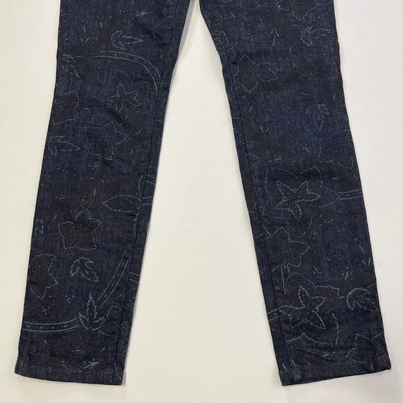Talbots Heritage Slim Ankle Womens Patterned Skinny‎ Jeans, Talbots Dark 482