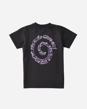 Teens Swirl Tee - Black