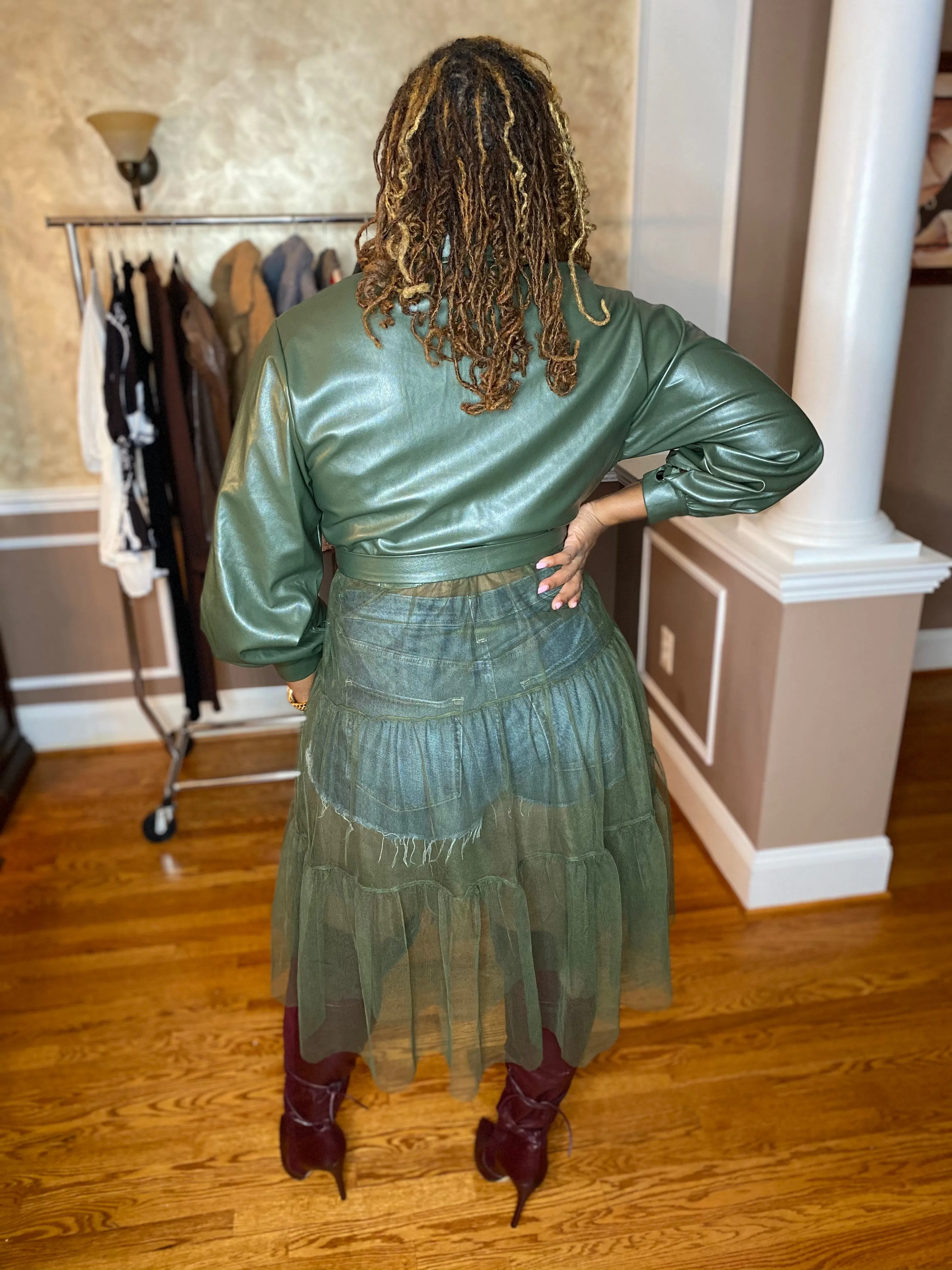 The Leather and Tulle Jacket