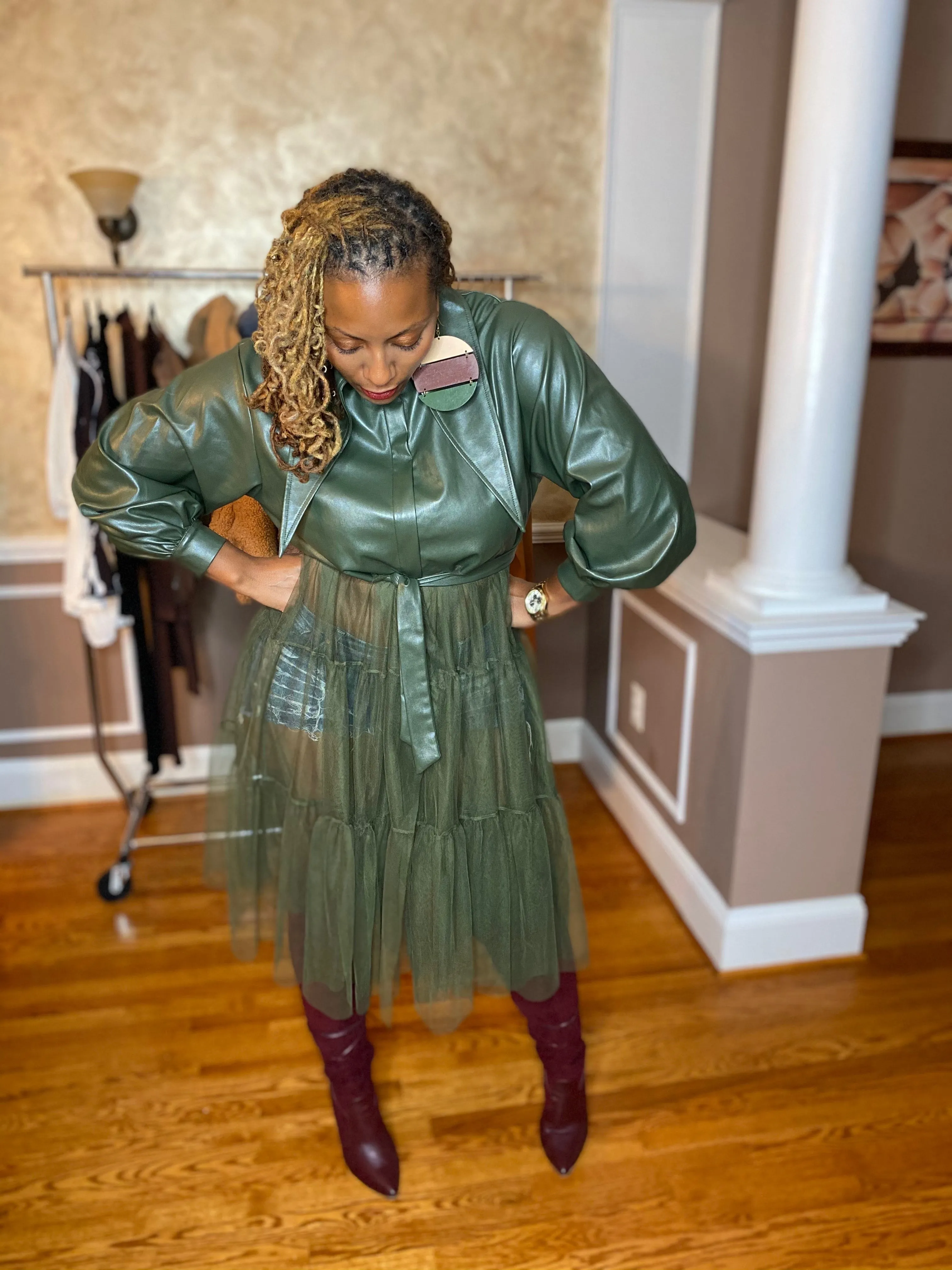 The Leather and Tulle Jacket