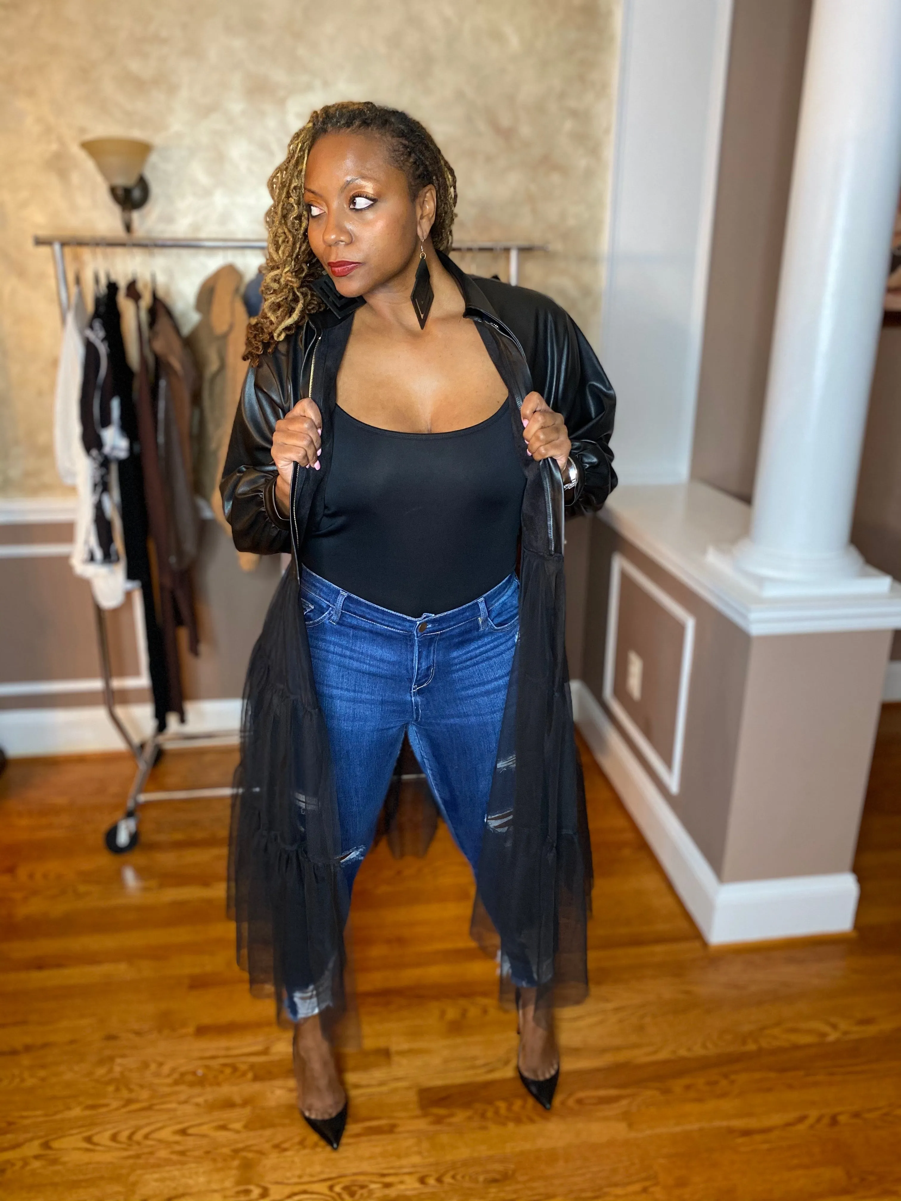 The Leather and Tulle Jacket