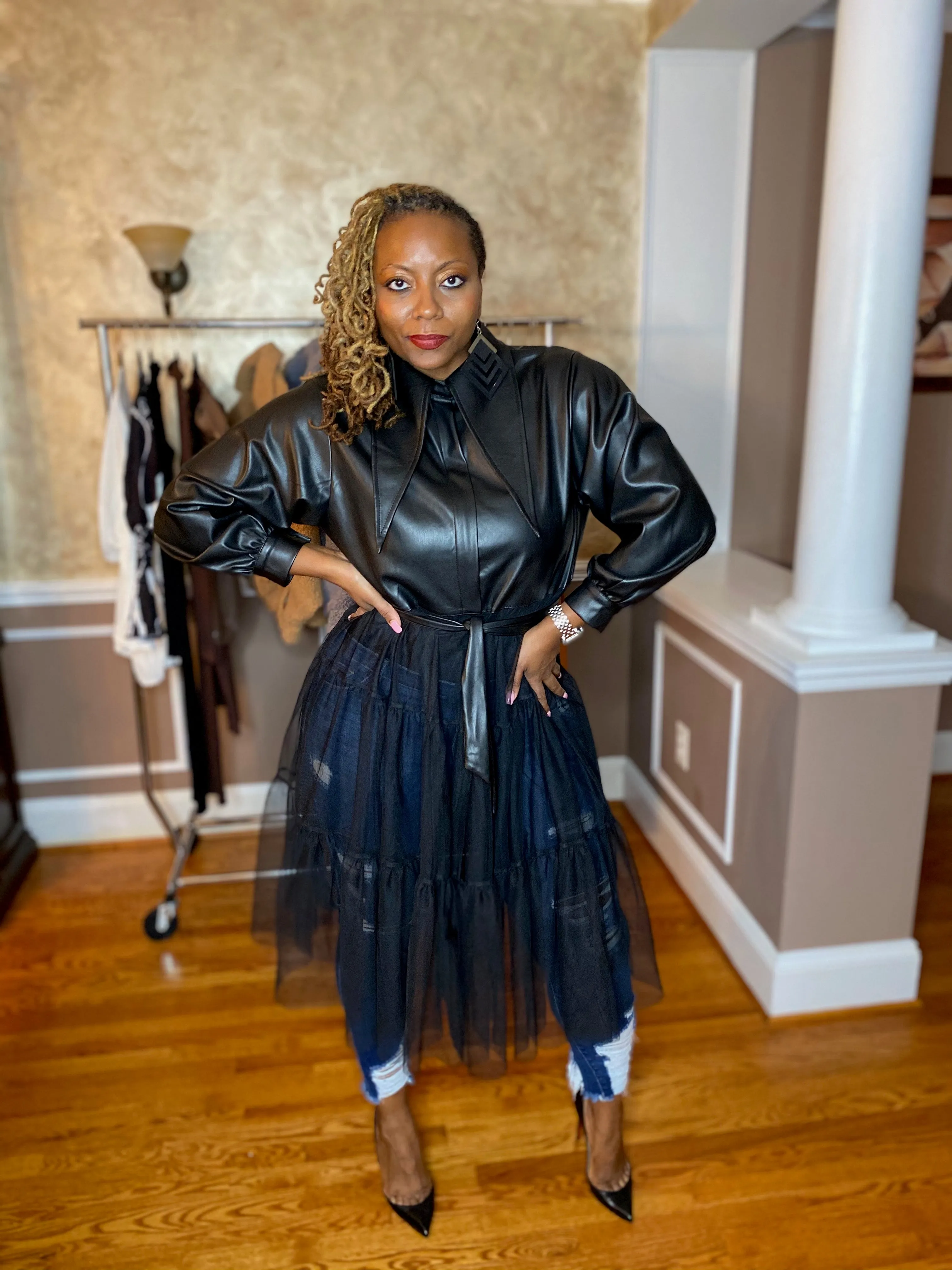 The Leather and Tulle Jacket