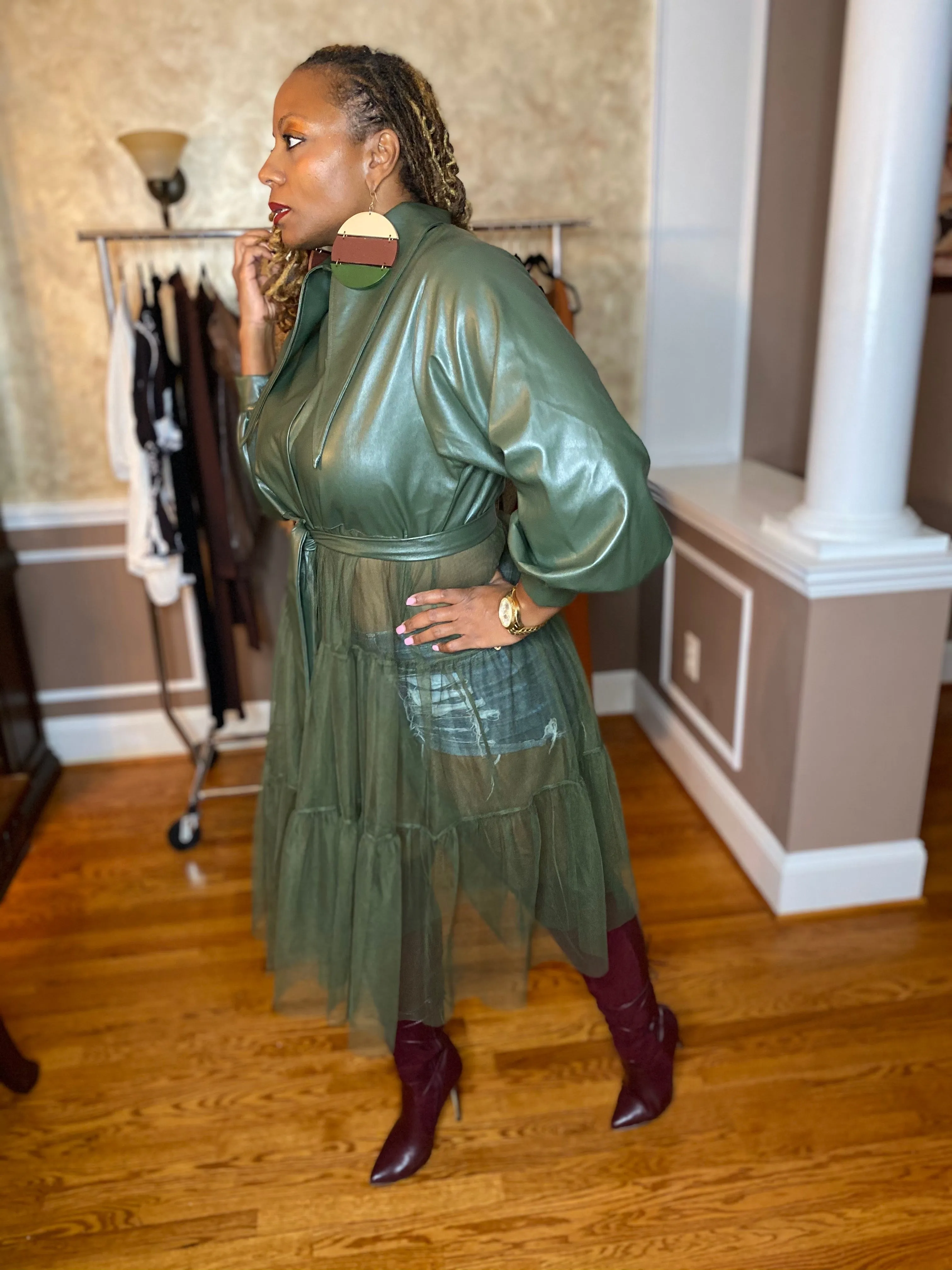 The Leather and Tulle Jacket