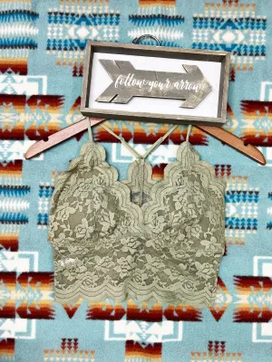 The Olive Lace Bralette Cami