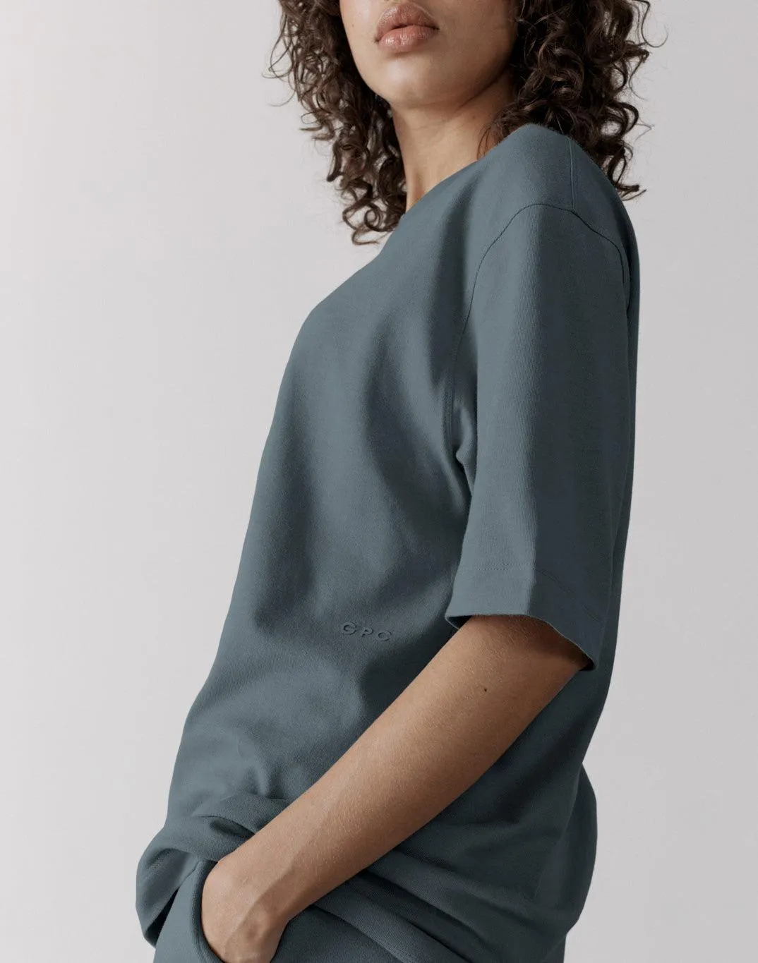 The Oversized Tee in Slate Grey