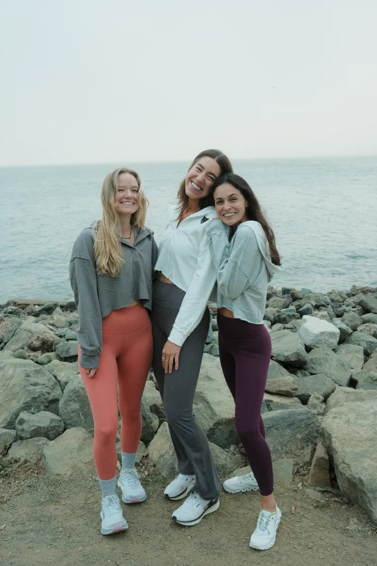 the Rise & Glow crop hoodie