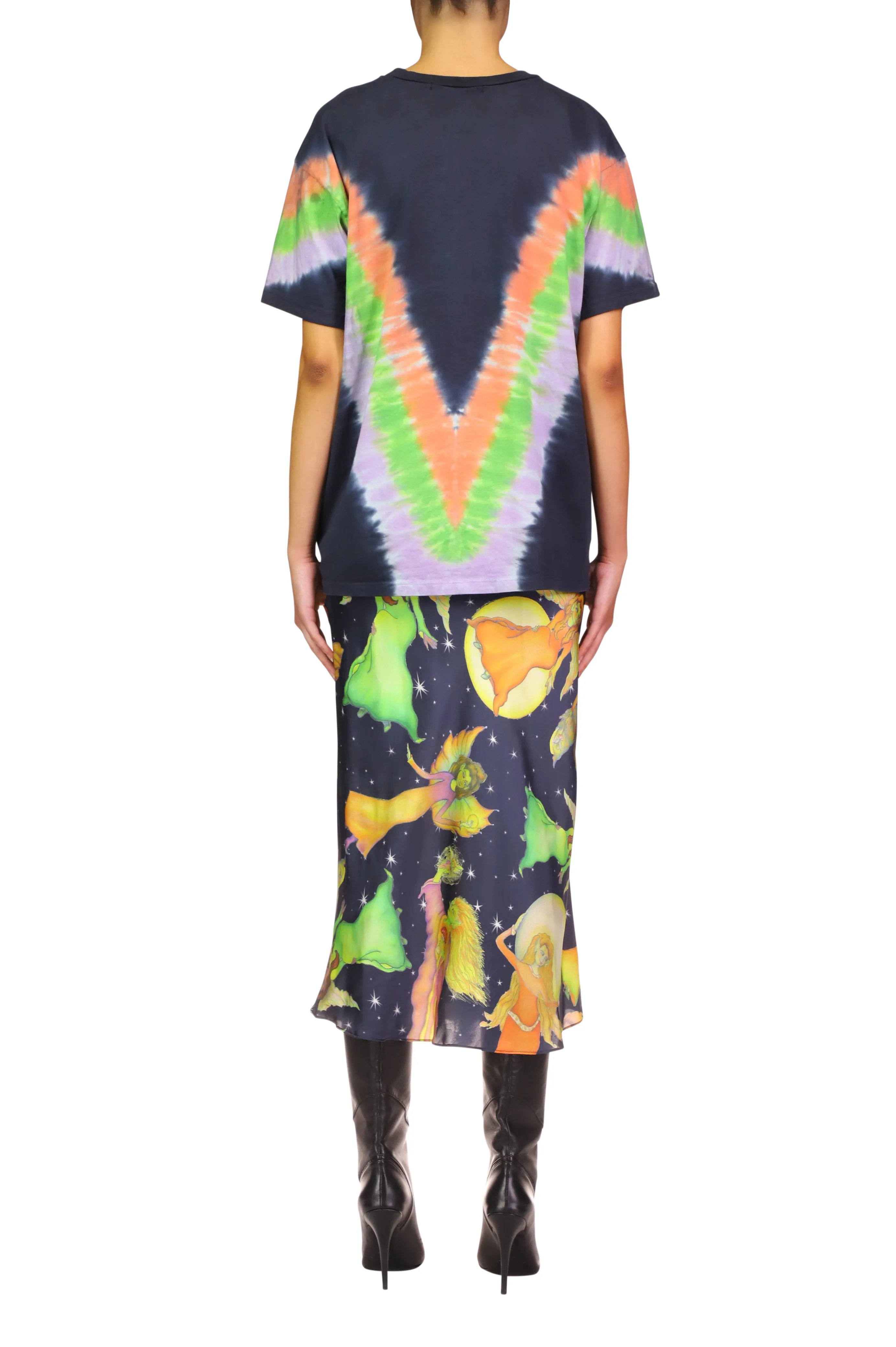 Tie Dye Mushroom Print Radarte T-Shirt