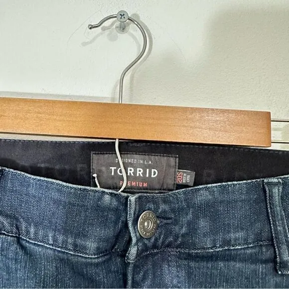 Torrid Premium Denim Bombshell Skinny Dark Blue Jeans size 20S