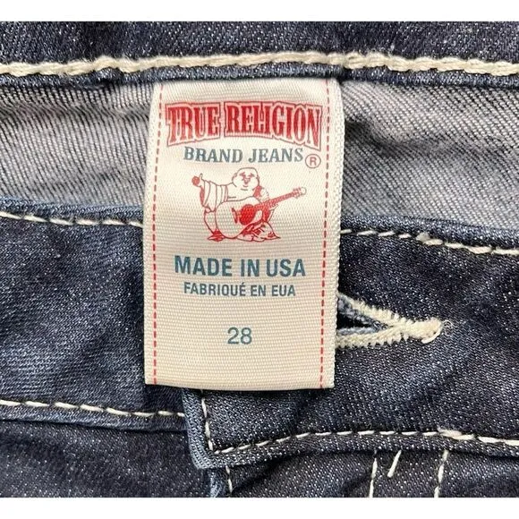 True Religion Skinny Low Rise Jeans Style W45592STS, Size 28