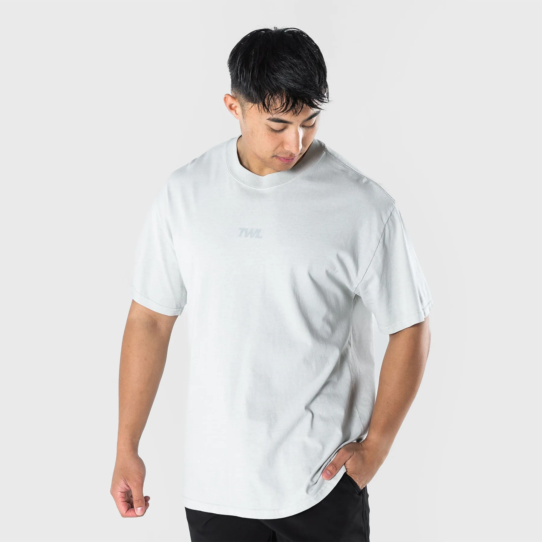TWL - LIFESTYLE OVERSIZED T-SHIRT - WASHED CEMENT