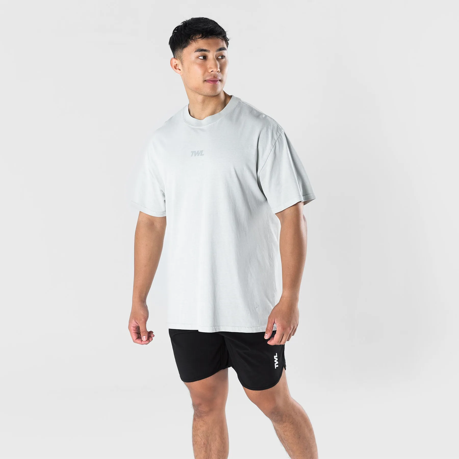 TWL - LIFESTYLE OVERSIZED T-SHIRT - WASHED CEMENT