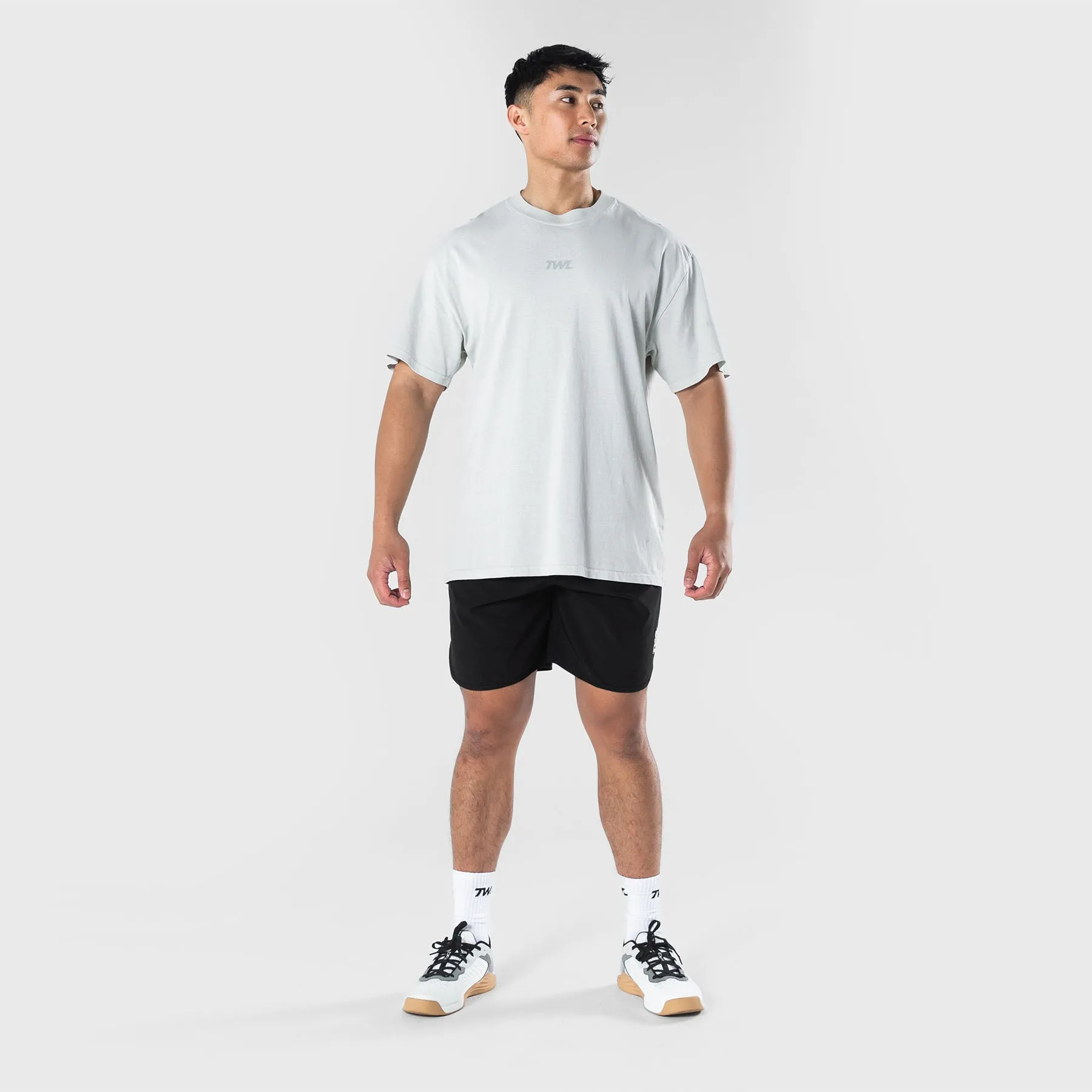 TWL - LIFESTYLE OVERSIZED T-SHIRT - WASHED CEMENT