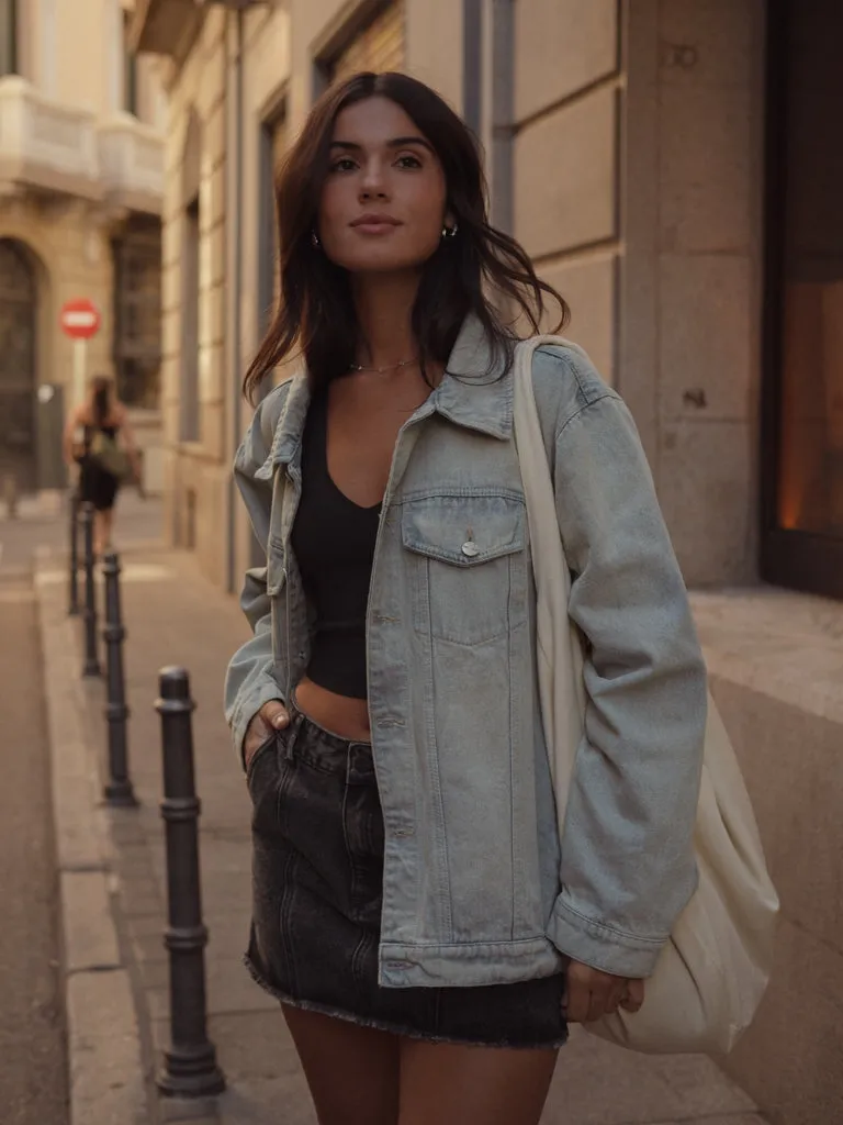 UNISEX DENIM JACKET - DIRTY ICE BLUE