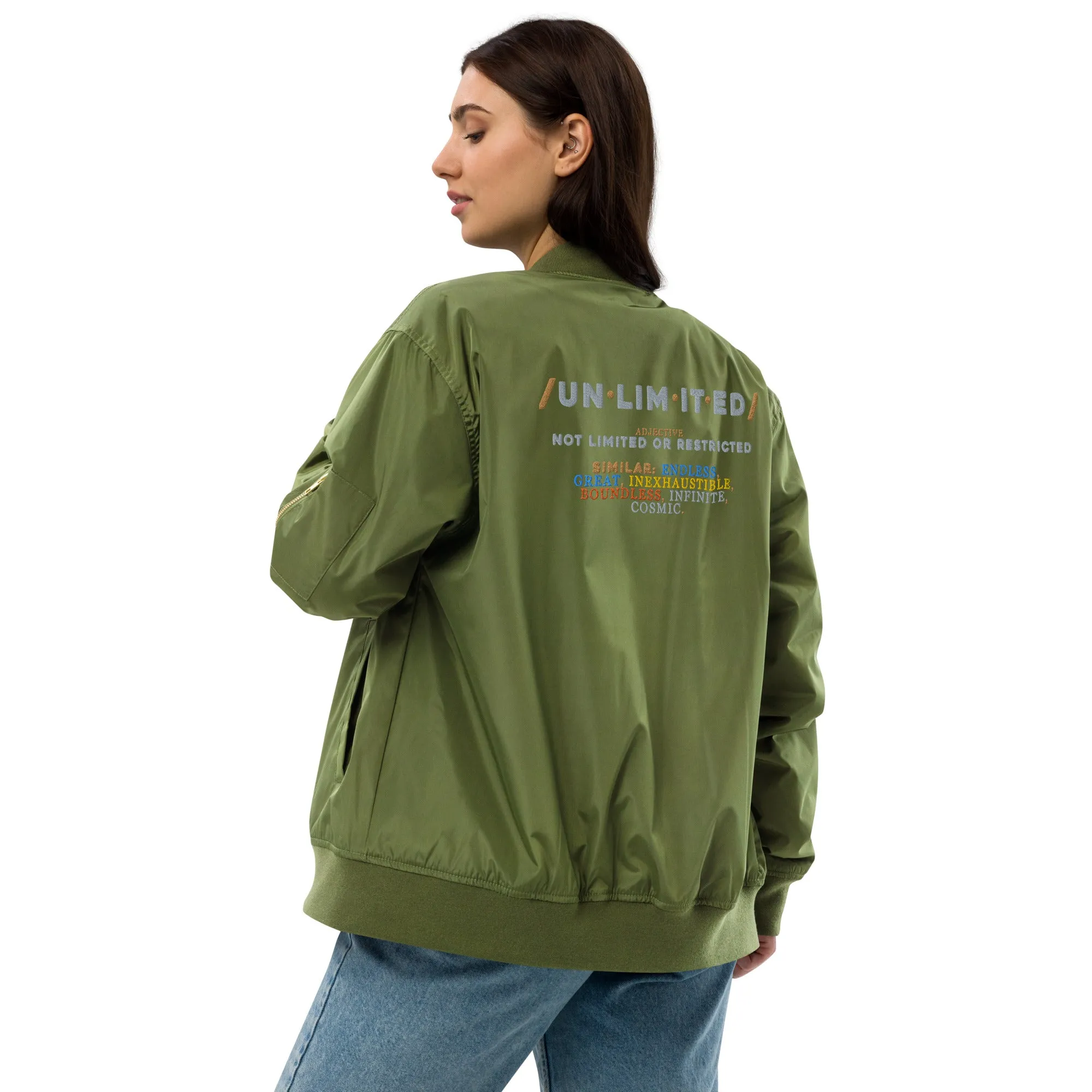 Unlimited Premium recycled bomber jacket