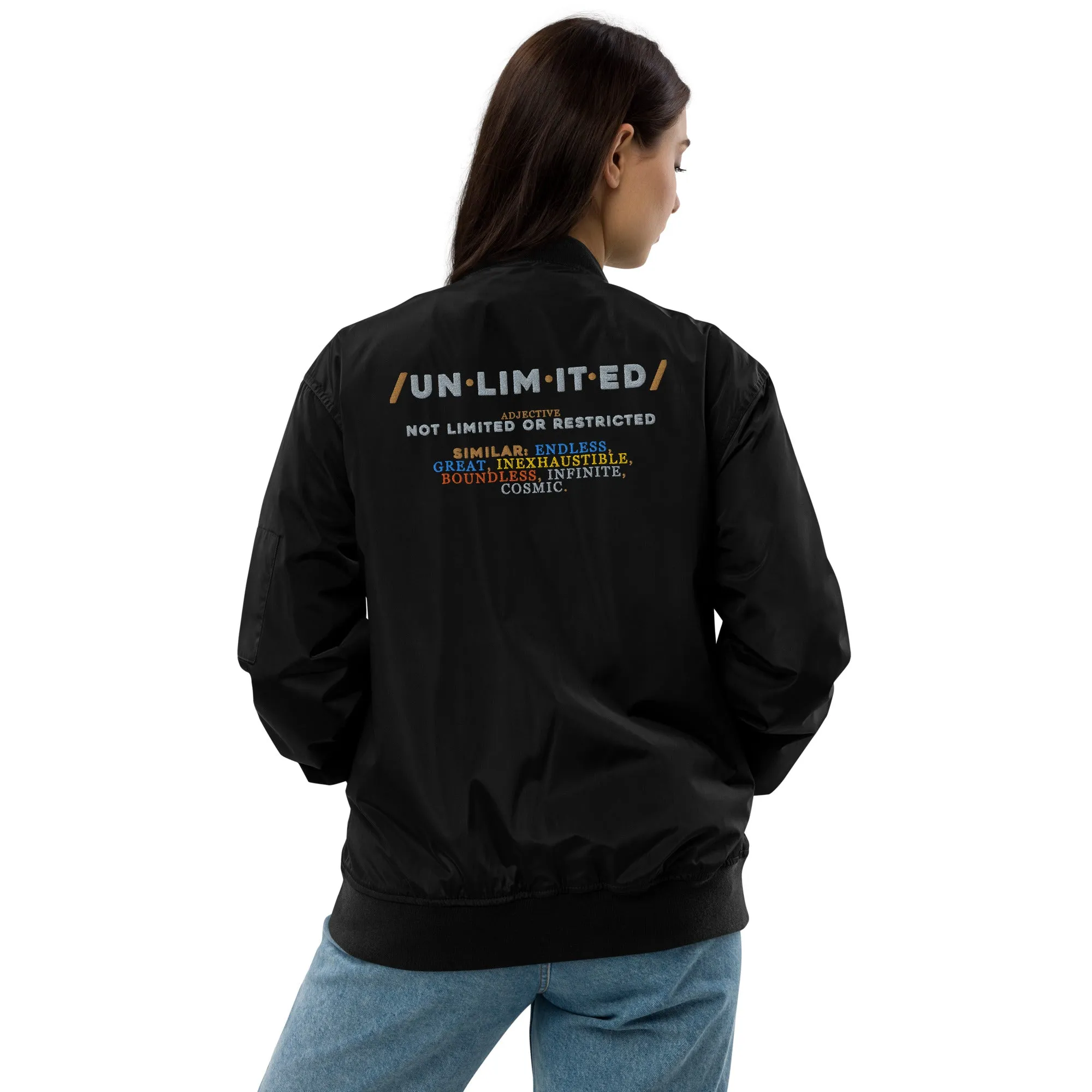 Unlimited Premium recycled bomber jacket