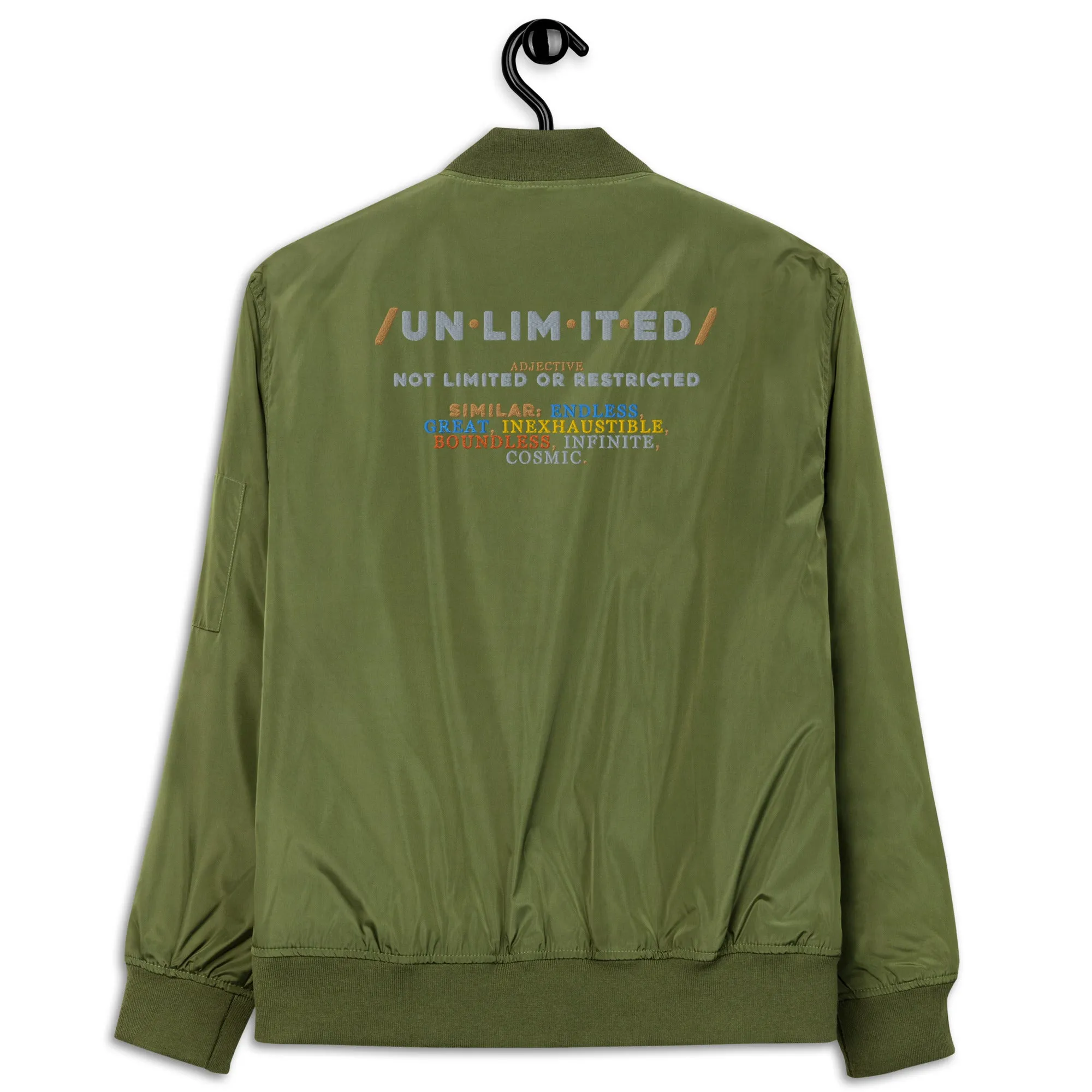 Unlimited Premium recycled bomber jacket