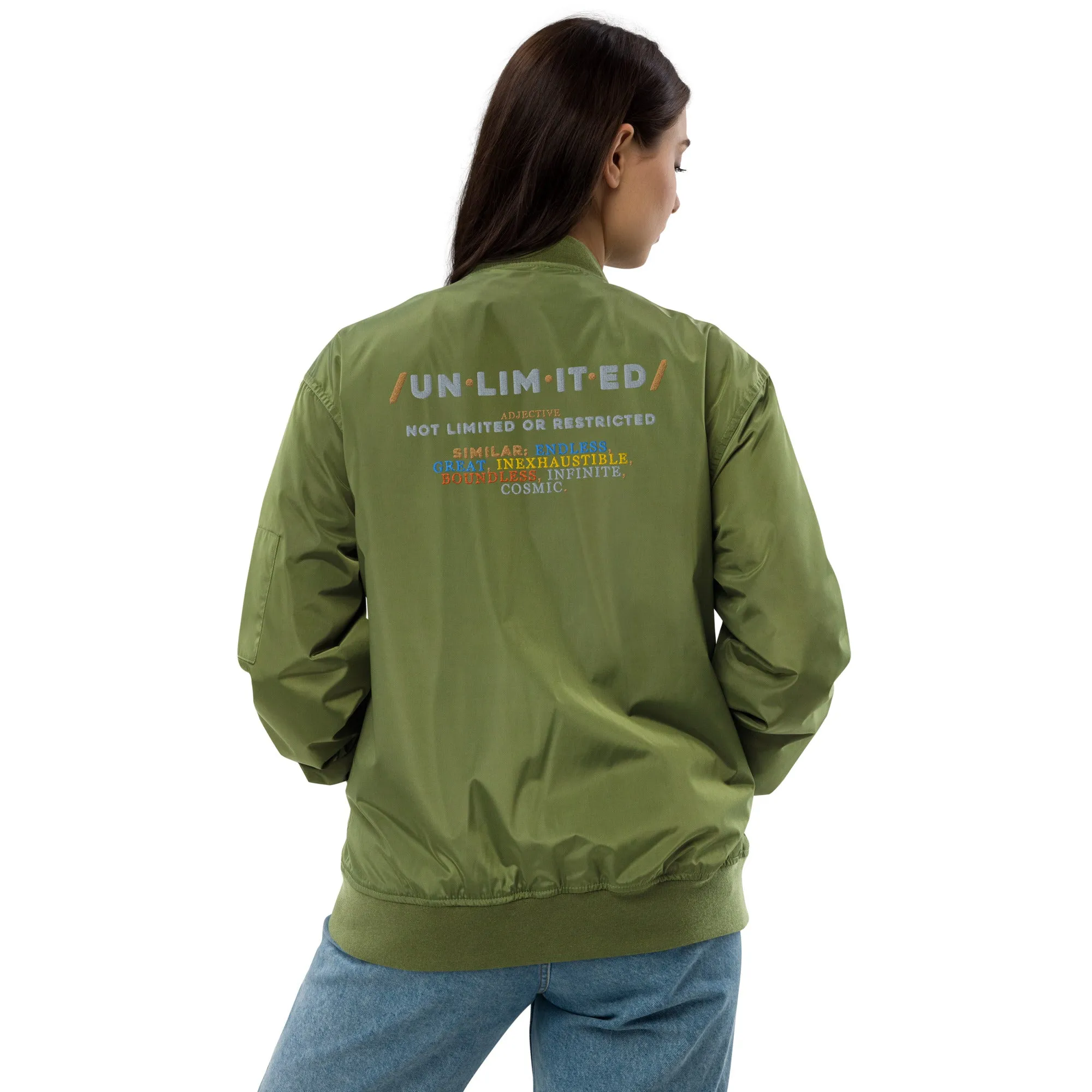 Unlimited Premium recycled bomber jacket