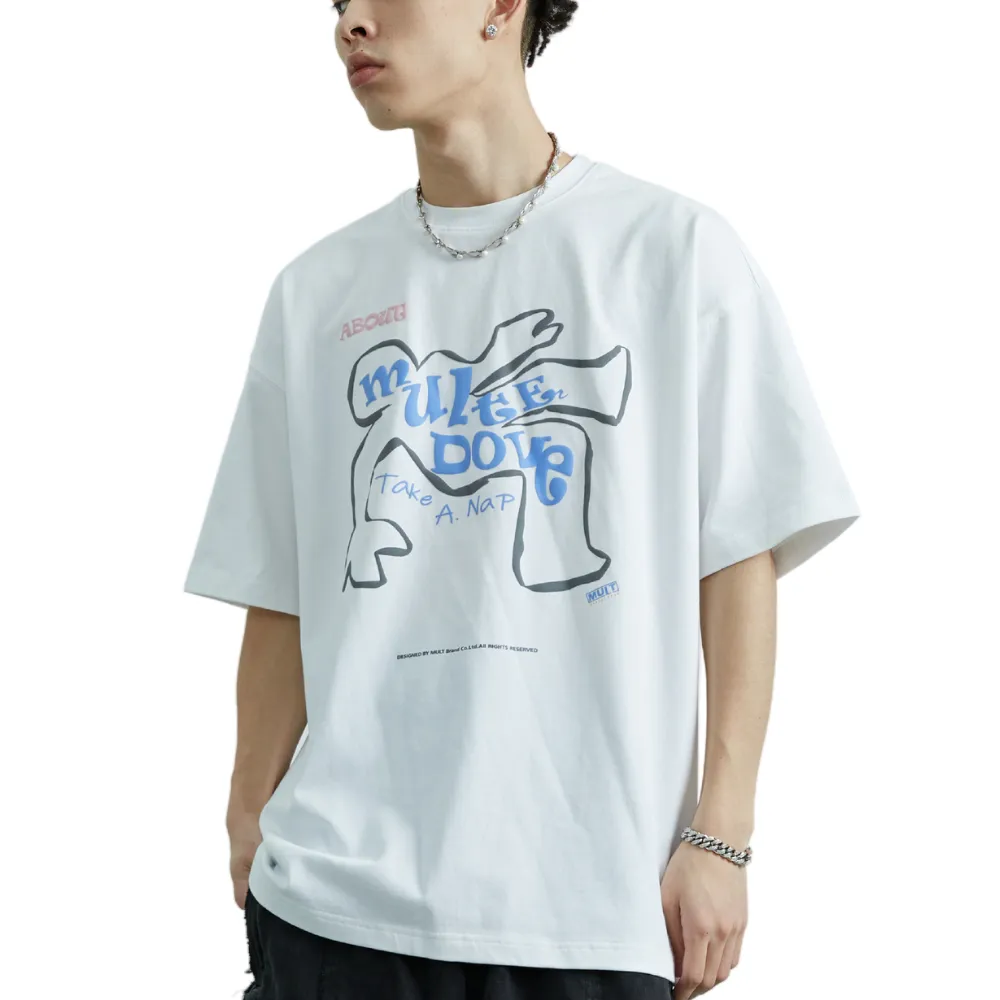 Urban Cartoon Graphic Cotton T-Shirt