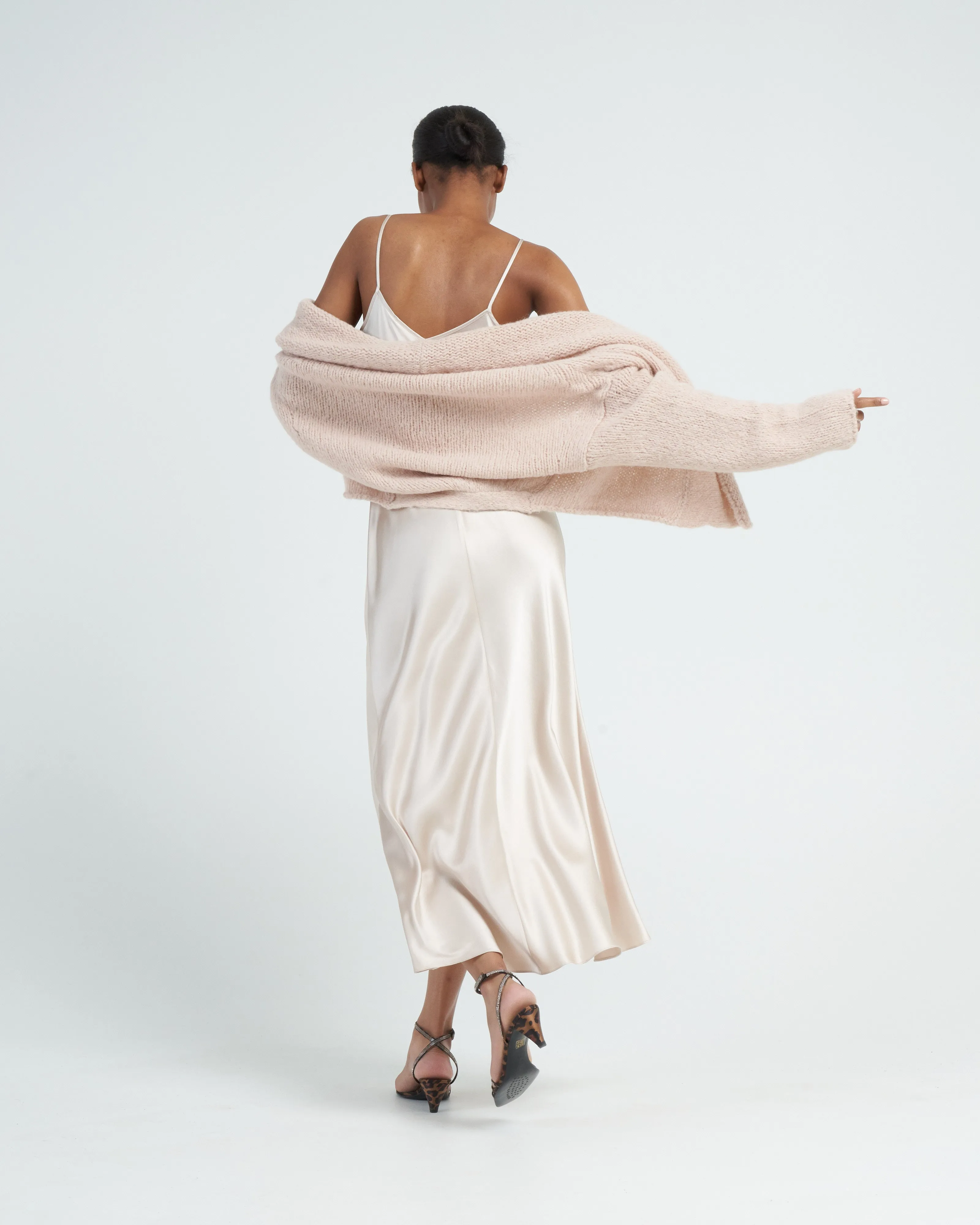 v-neck slip dress