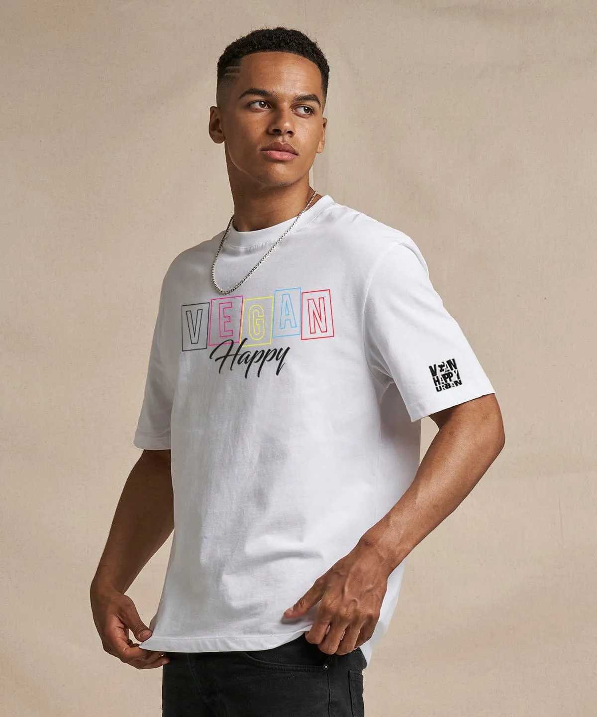 Vegan Men's Oversized T-Shirt | Multiple Colours