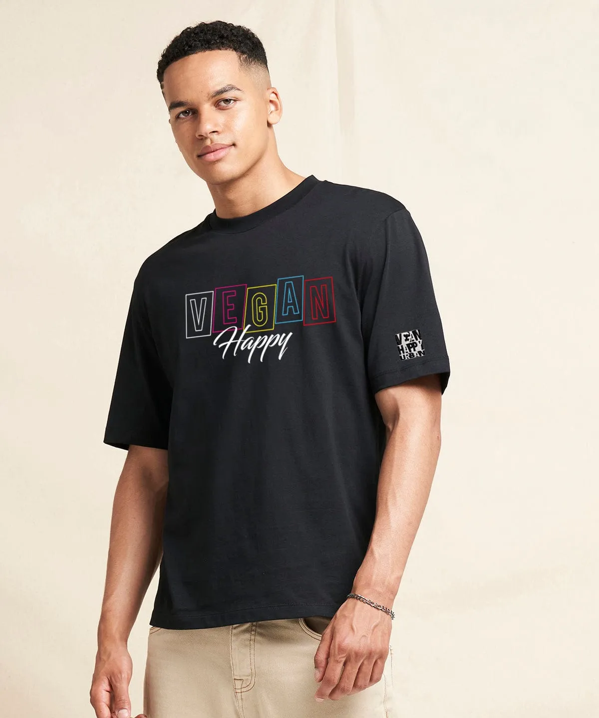 Vegan Men's Oversized T-Shirt | Multiple Colours