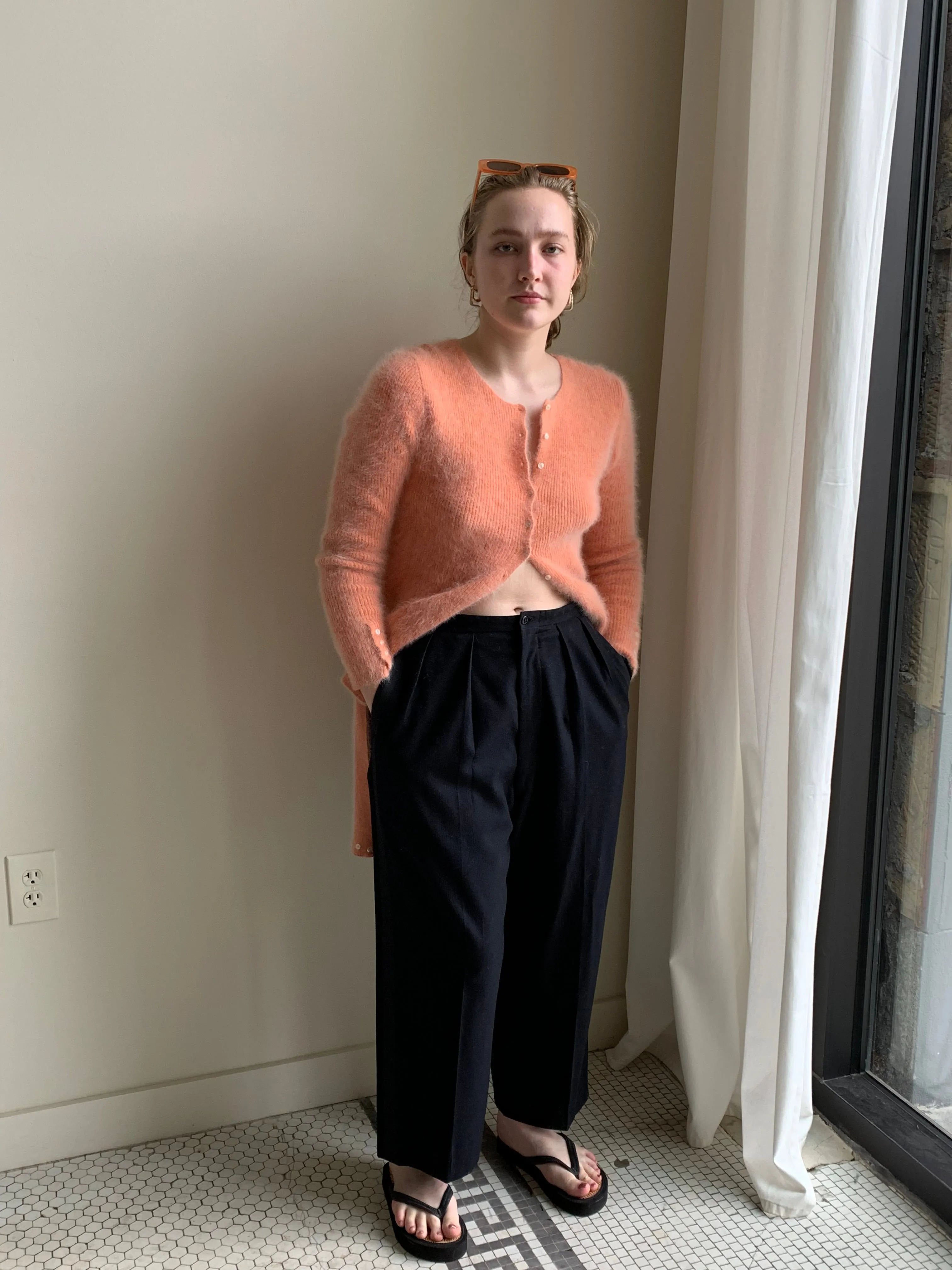 Vintage angora cardigan