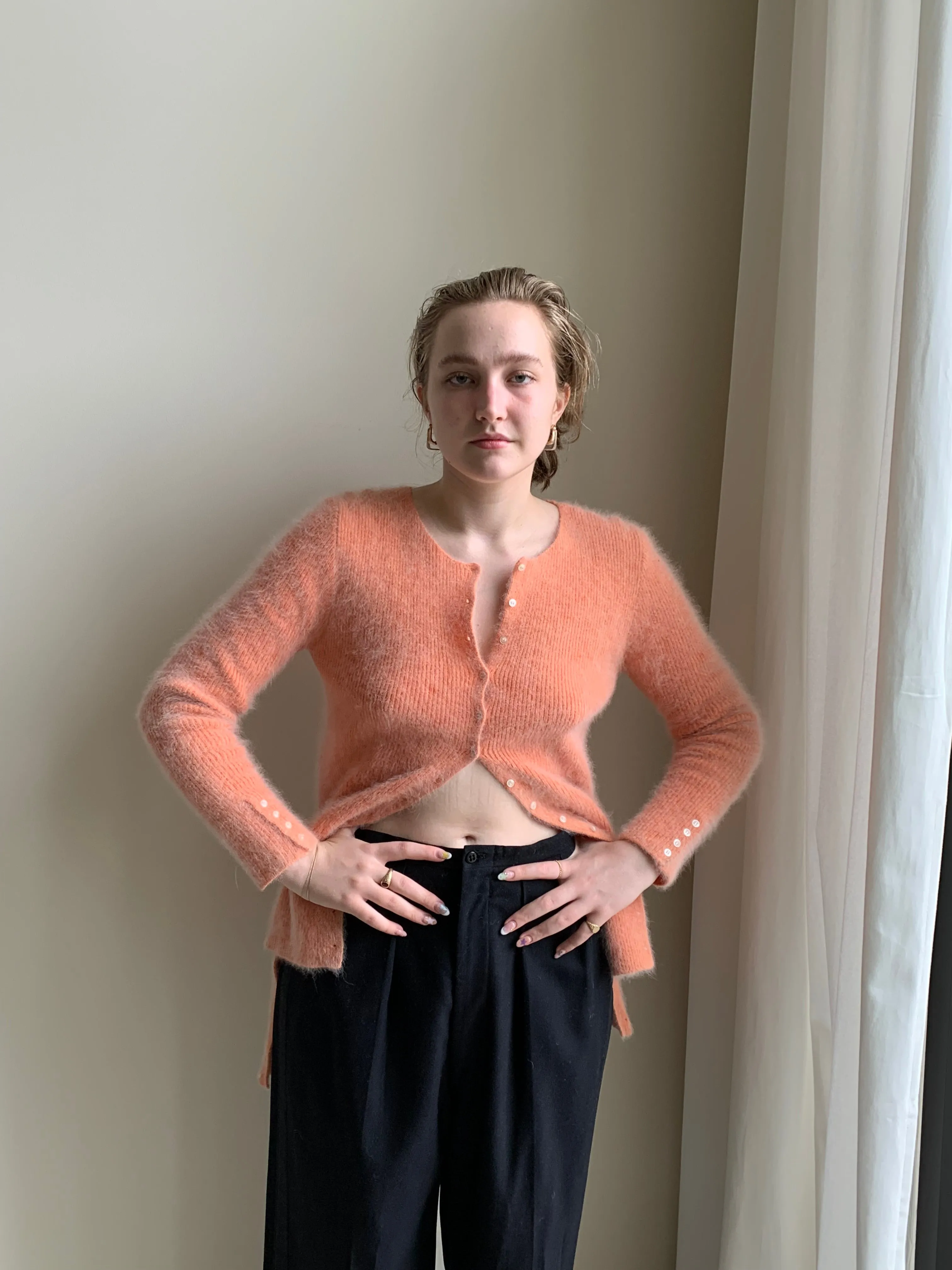 Vintage angora cardigan