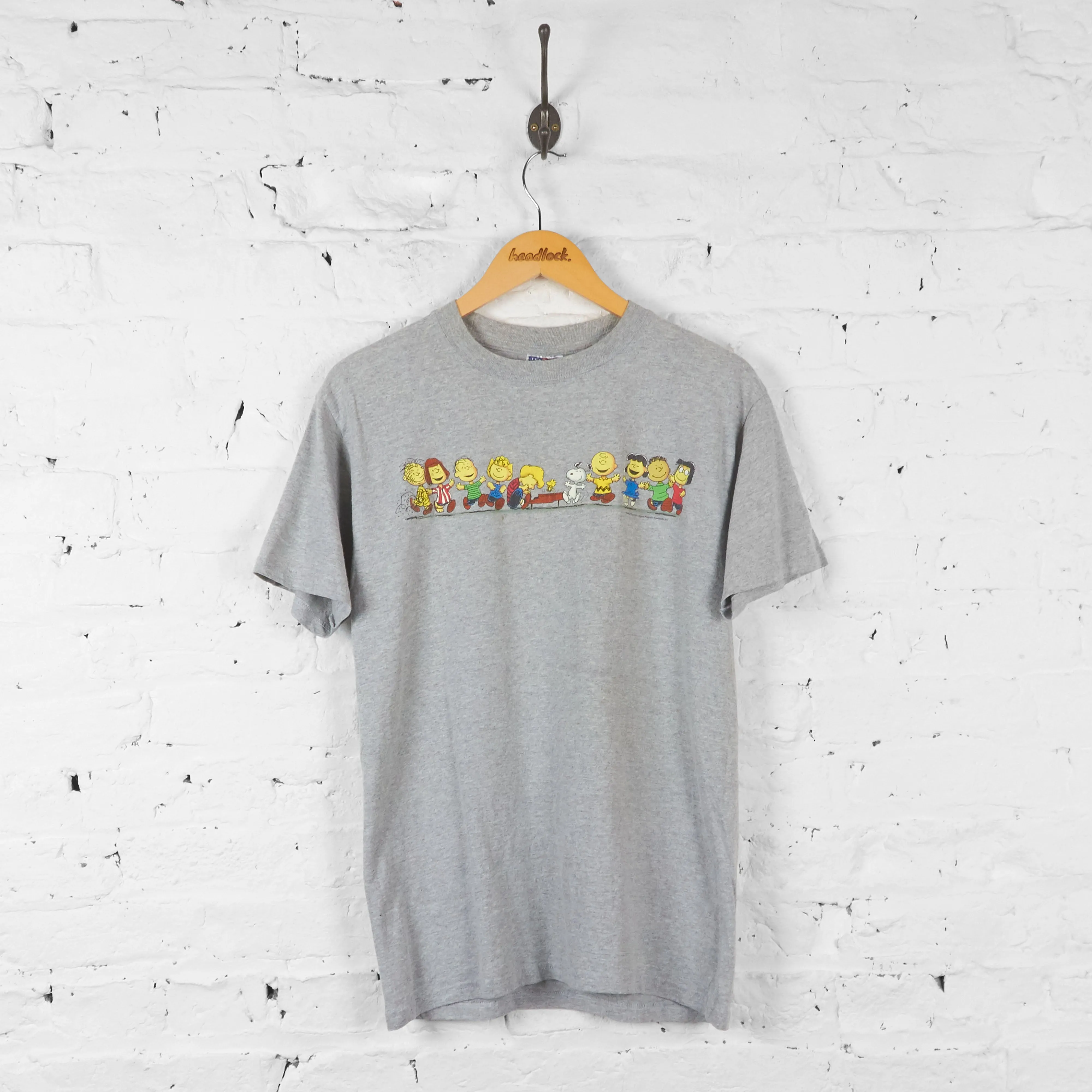Vintage Snoopy Peanuts Comic T-shirt - Grey - M
