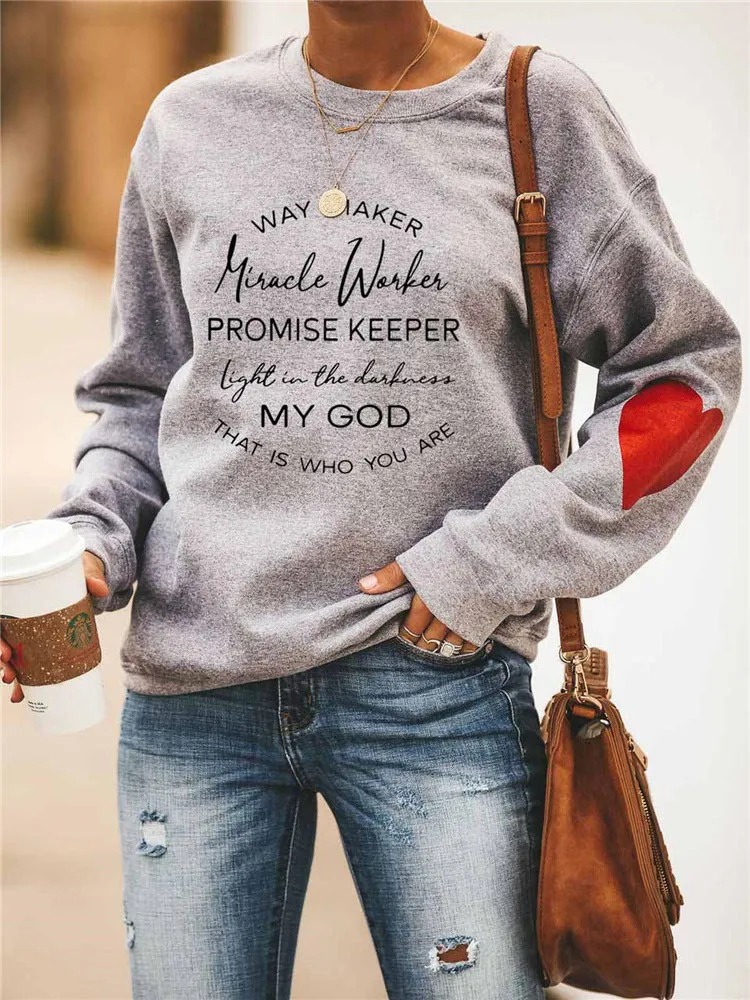 Way Maker Lyrics Faith's Sweatshirt