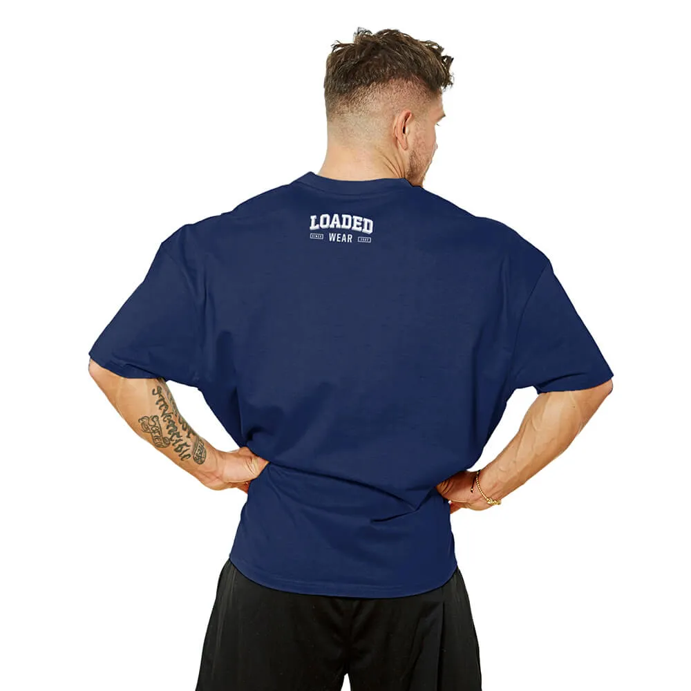 We Don't Give A Fuck Oversize Tee - Navy