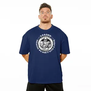 We Don't Give A Fuck Oversize Tee - Navy