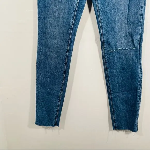 We The Free People Stella High Rise Skinny Leg Medium Wash Jeans 25 New