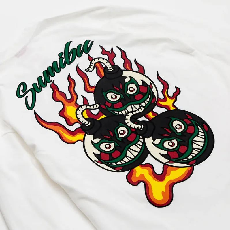 White Kabuki Bomb Longsleeve
