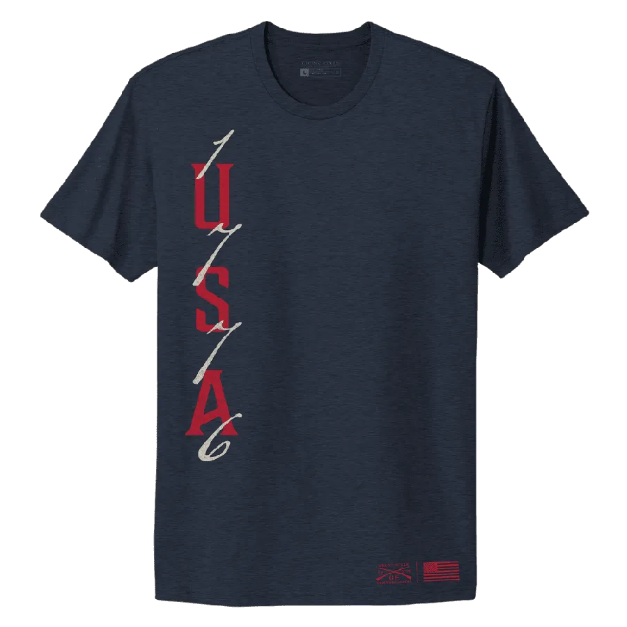 Women's USA 1776 Boyfriend Fit T-Shirt - Midnight Navy