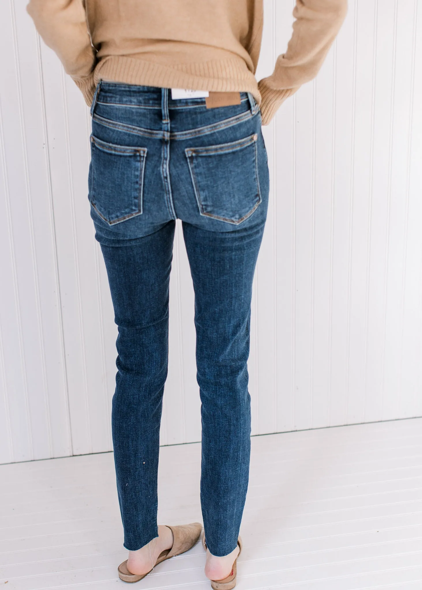 X Judy Blue  Cut Your Hem Skinny Jeans