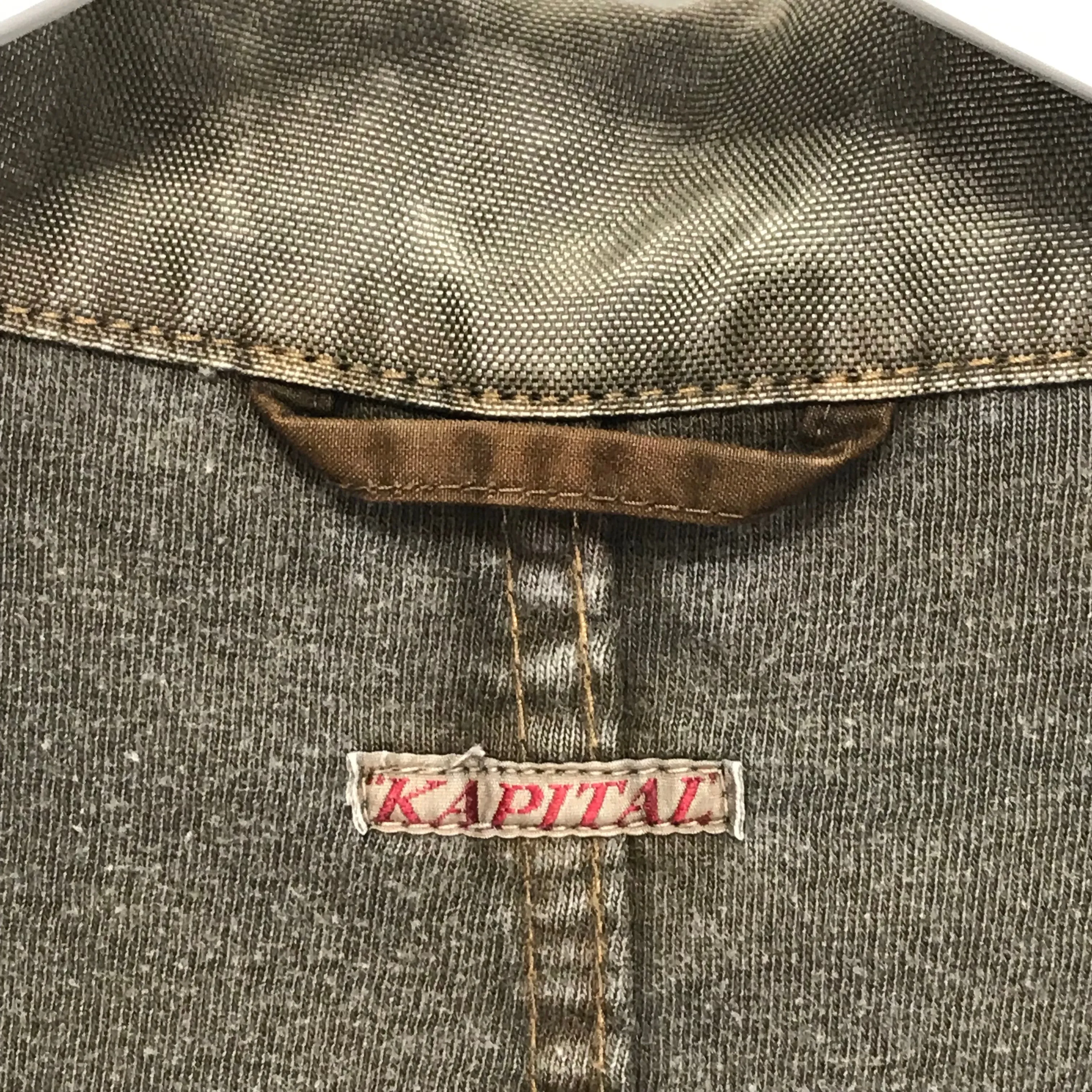 [XL] Kapital Super Nylon Overdye CVFD 3 Button Jacket Olive