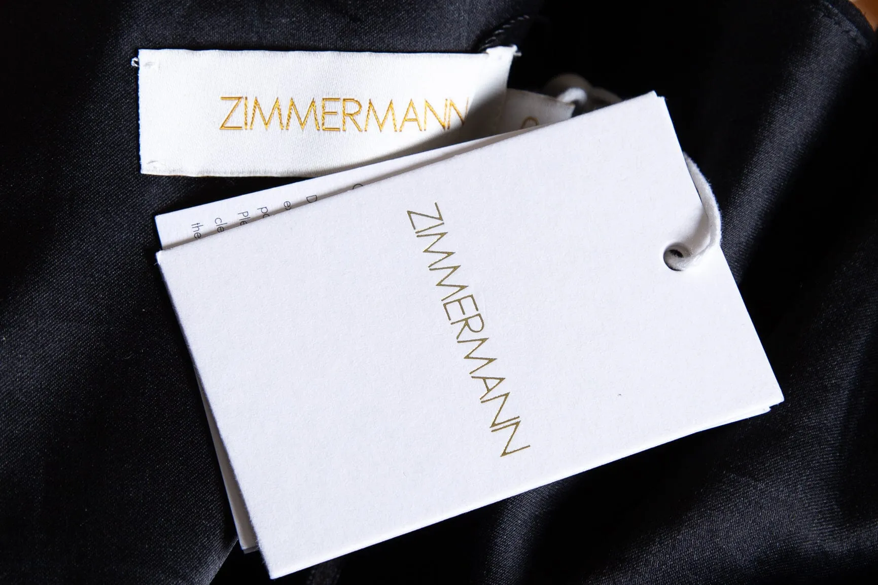 Zimmermann Beige and Black Mini Dress SZ 0 NWT