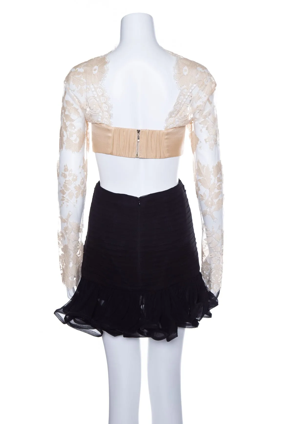 Zimmermann Beige and Black Mini Dress SZ 0 NWT