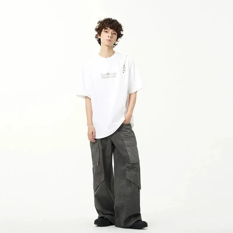 Zipper Graphic T-shirt